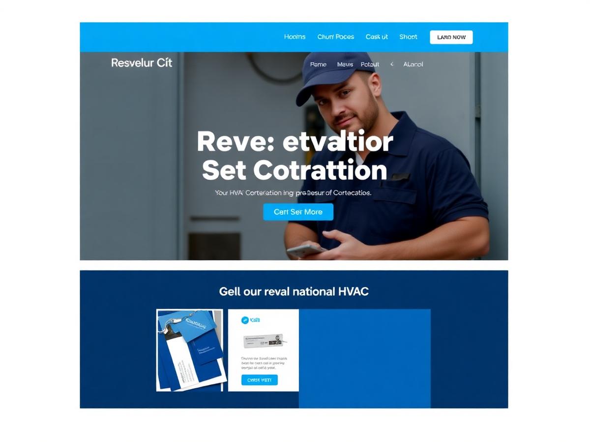 HVAC contractor website preview