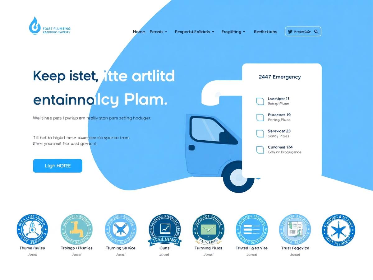 Plumbing company website preview